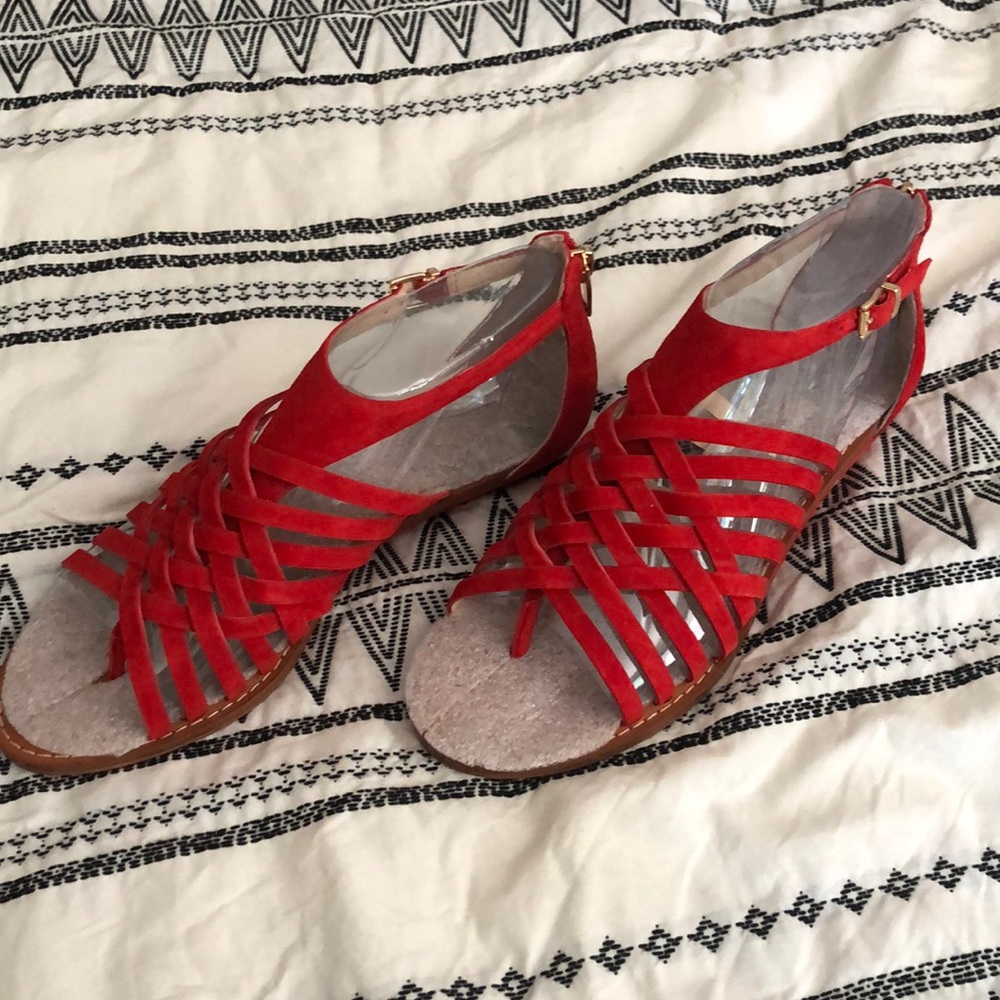 BRAND NEW Vince Camuto red sandals